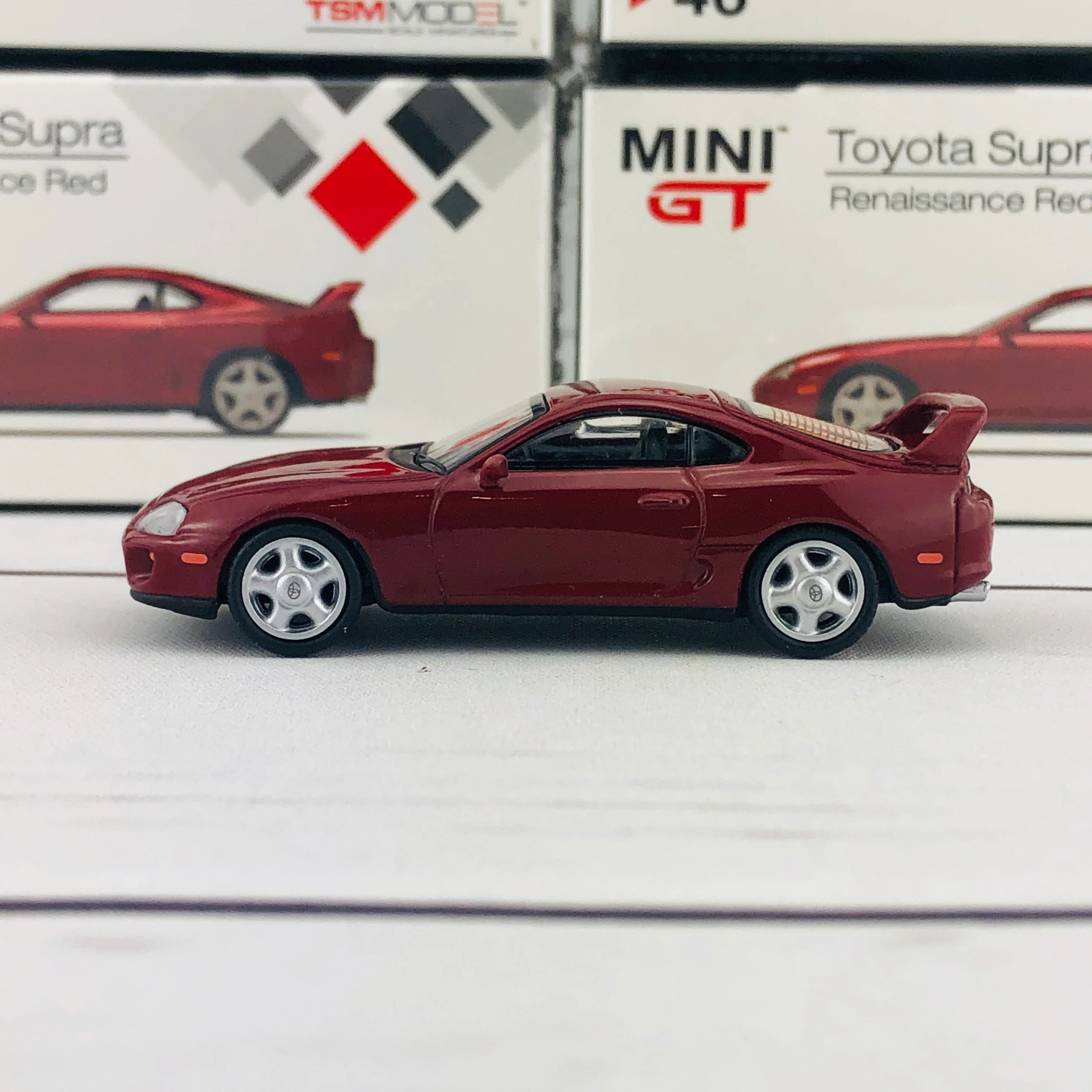 MINI GT 1/64 Toyota Supra (JZA80) Renaissance Red RHD MGT00046-R - Image 2