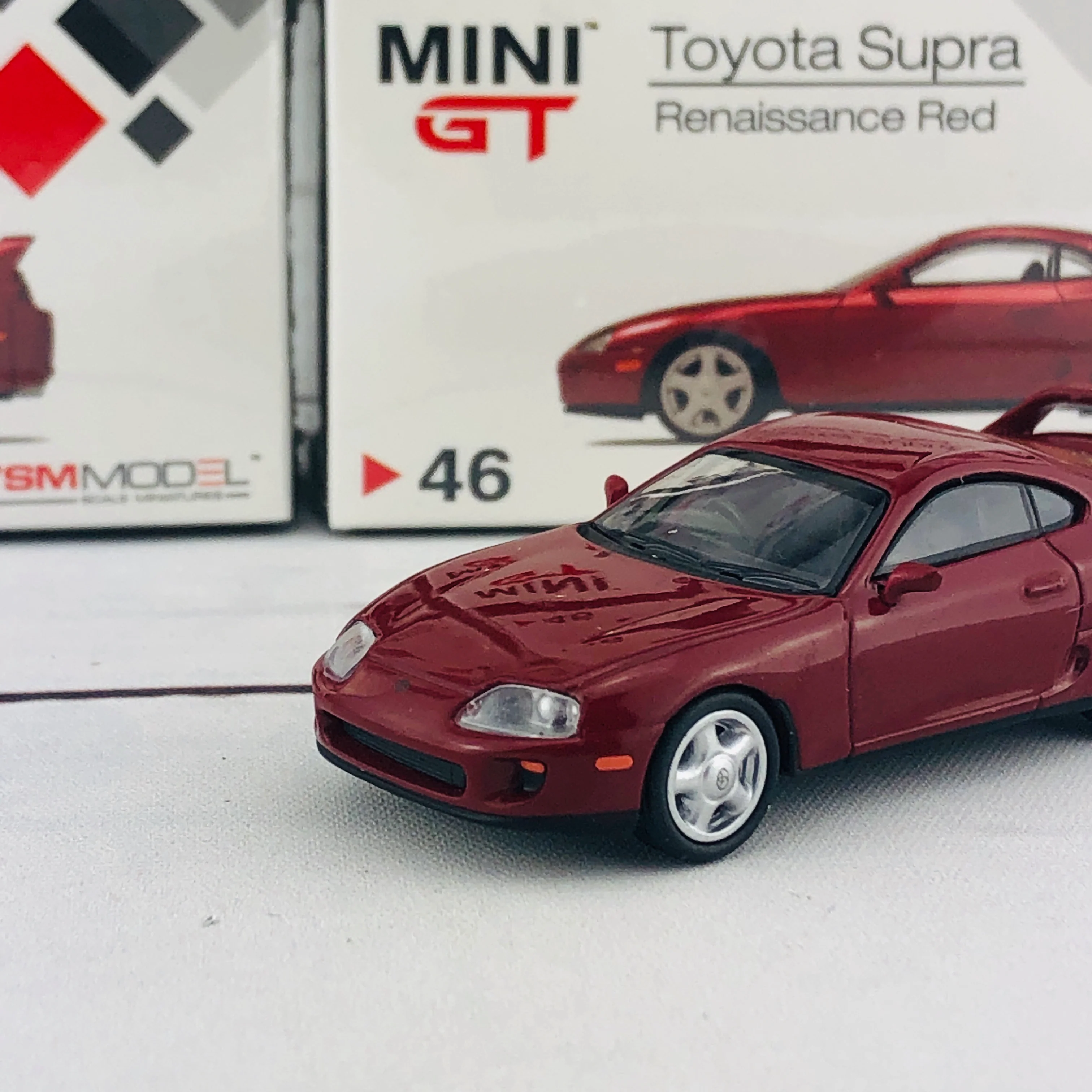 MINI GT 1/64 Toyota Supra (JZA80) Renaissance Red RHD MGT00046-R - Image 3