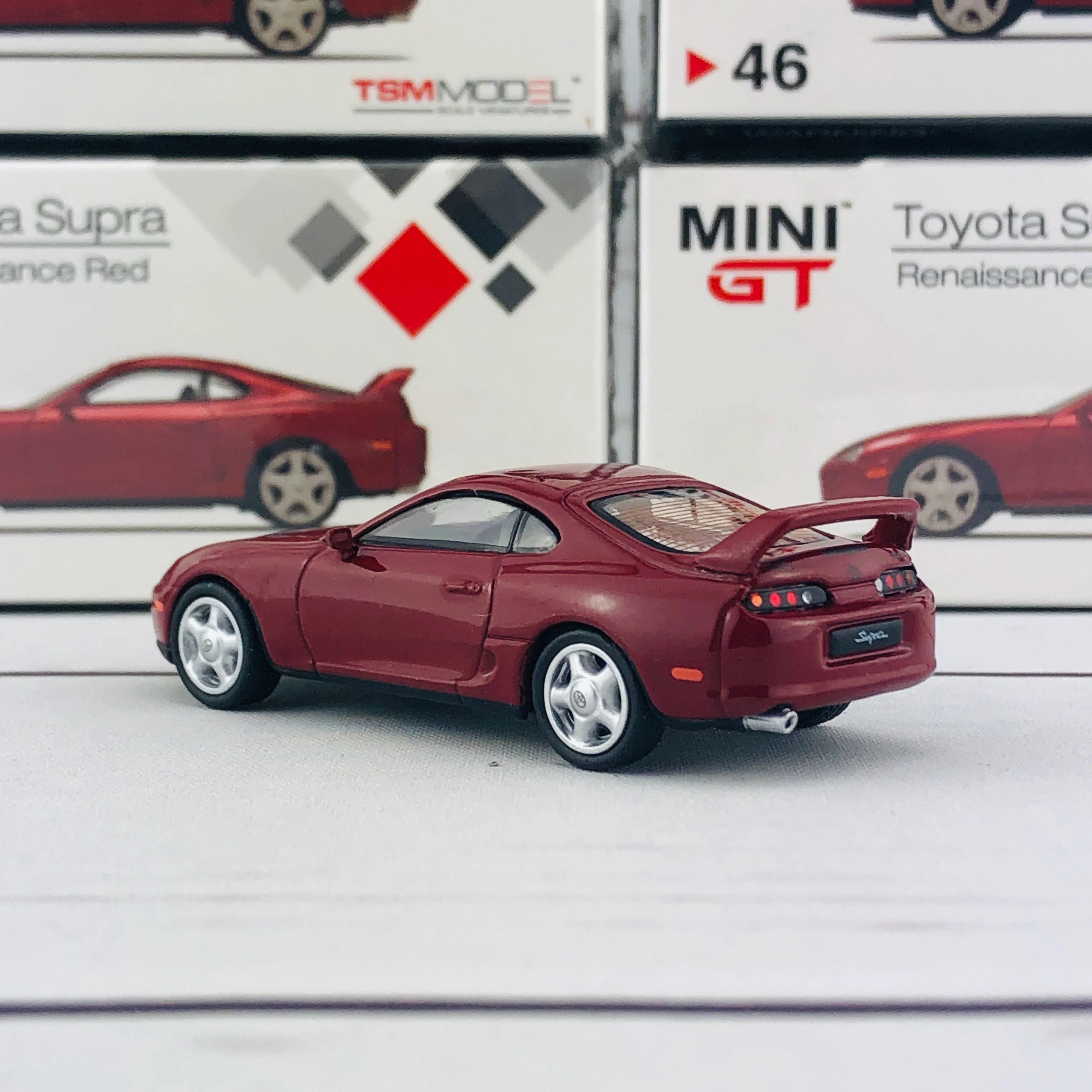 MINI GT 1/64 Toyota Supra (JZA80) Renaissance Red RHD MGT00046-R - Image 4