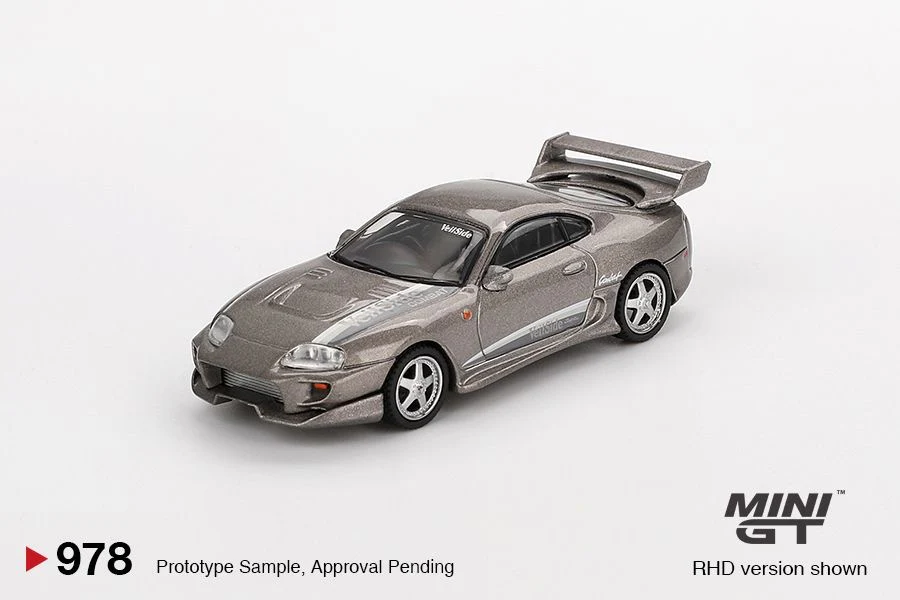 MINI GT 1/64 Toyota Supra VeilSide Combat V-II Combat Grey MGT00978 - Image 2
