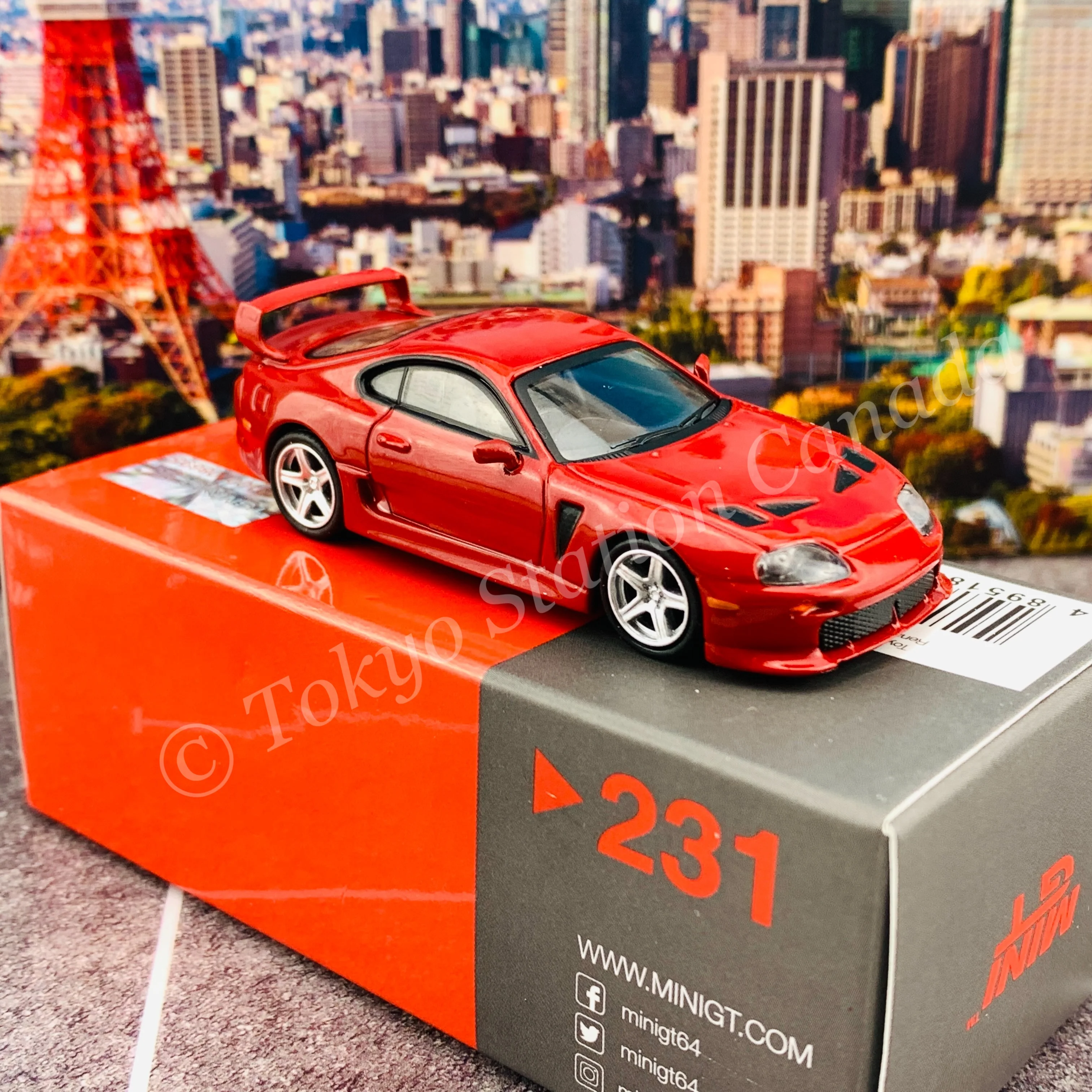 MINI GT 1/64 Toyota TRD 3000GT Renaissance Red RHD MGT00231-R - Image 3