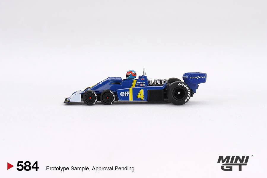 MINI GT 1/64 Tyrrell P34 #4 Patrick Depailler 1976 Swedish GP 2nd Place MGT00584-L - Image 2
