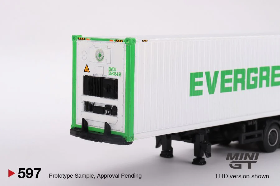 MINI GT 1/64 Western Star 49X Blue with 40' Reefer Container "EVERGREEN" MGT00597-L - Image 4