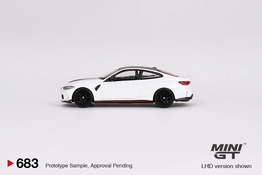MINI GT 1/64 BMW M4 CSL Alpine White MGT00683-L - Image 2