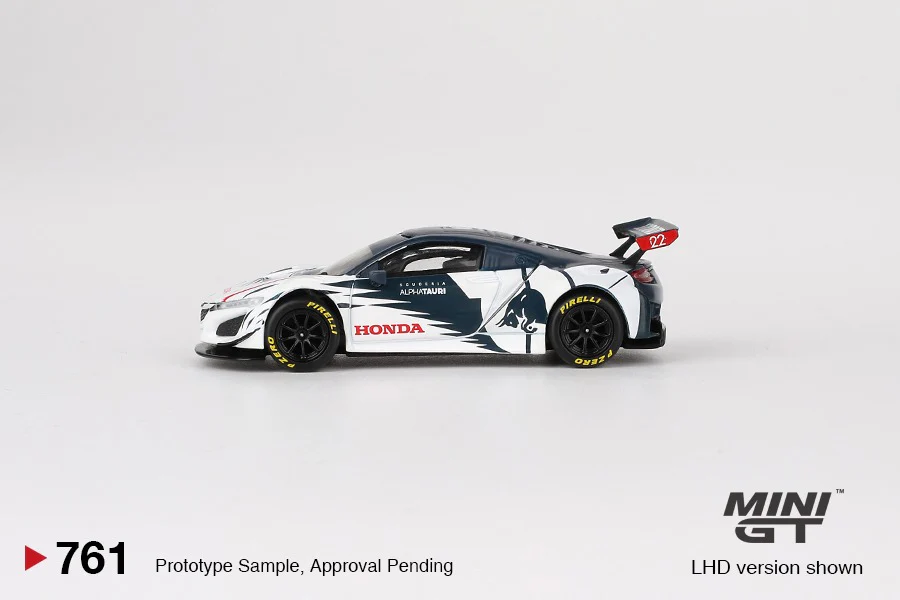 MINI GT 1/64 Honda NSX GT3 EVO Alpha Tauri Yuki Tsunoda 2023 Red Bull Formula Nurburgring MGT00761-L - Image 2