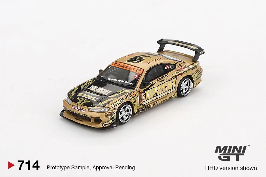 MINI GT 1/64 Nissan Silvia (S15) Top Secret D1GP MGT00714-BL Blister Pack - Image 2