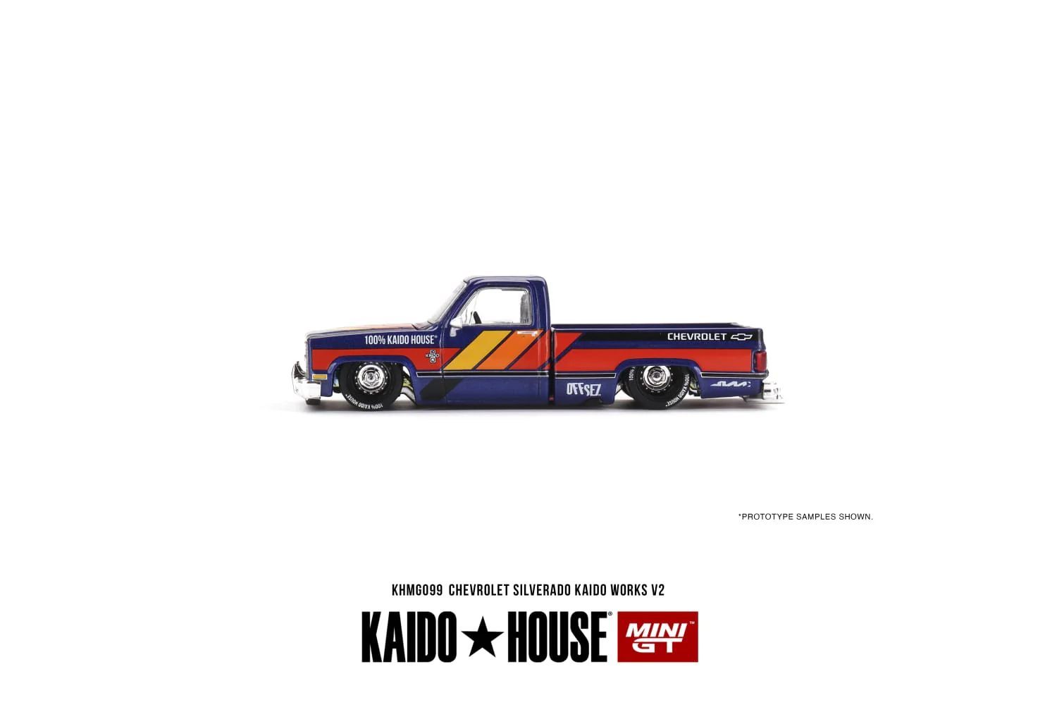MINI GT x Kaido 1/64 Chevrolet Silverado KAIDO WORKS V2 KHMG099 - Image 3