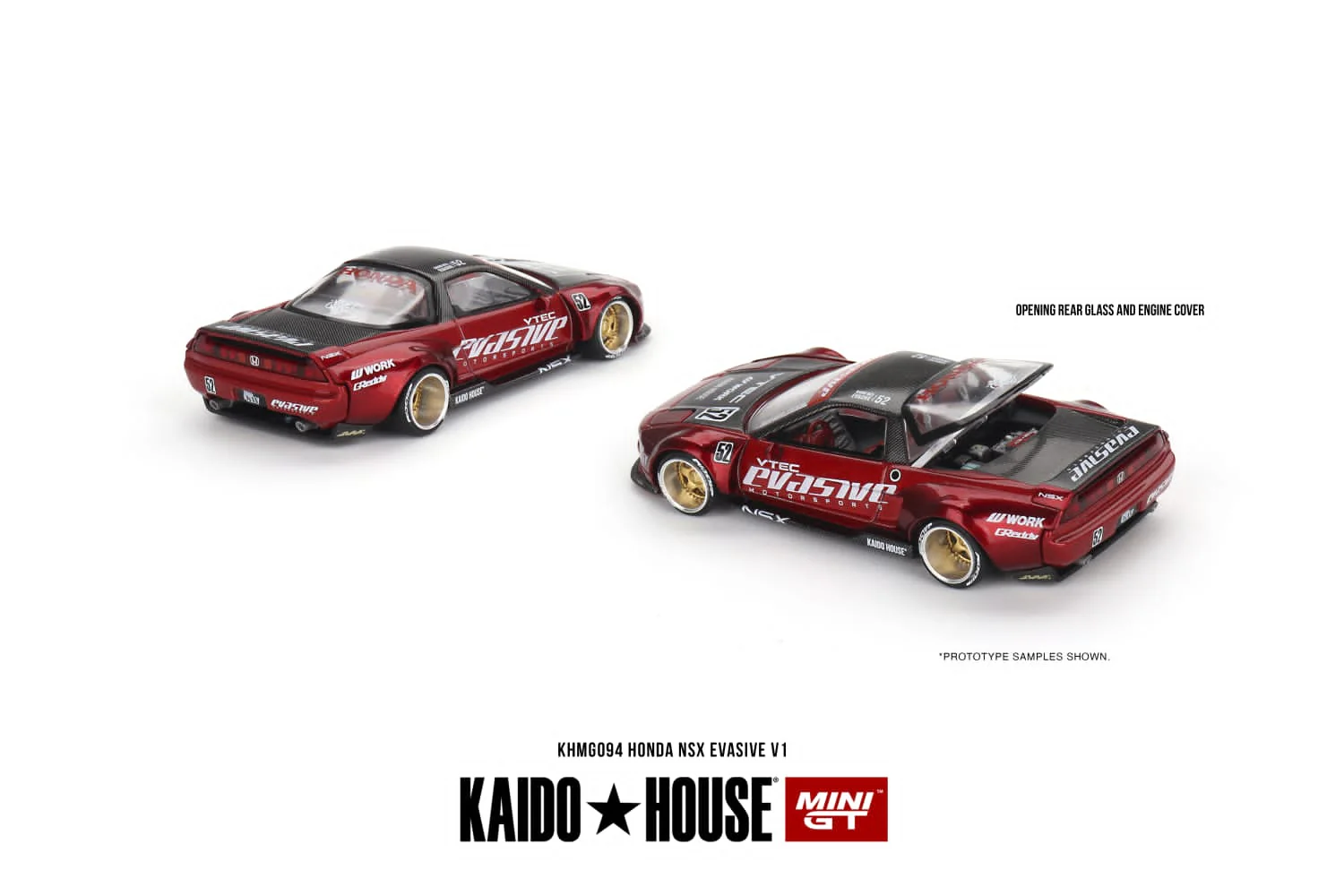 MINI GT x Kaido 1/64 Honda NSX Evasive V1 KHMG094 - Image 4