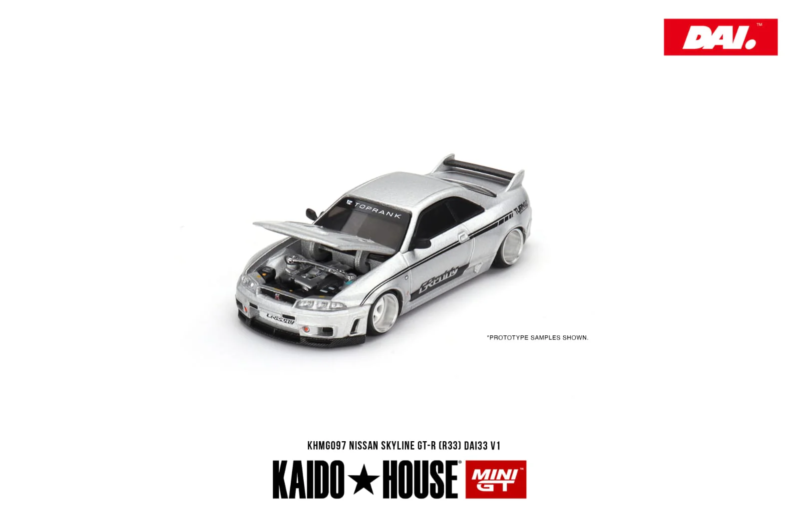 MINI GT x Kaido 1/64 Nissan Skyline GT-R (R33) DAI33 V1 KHMG097 - Image 3