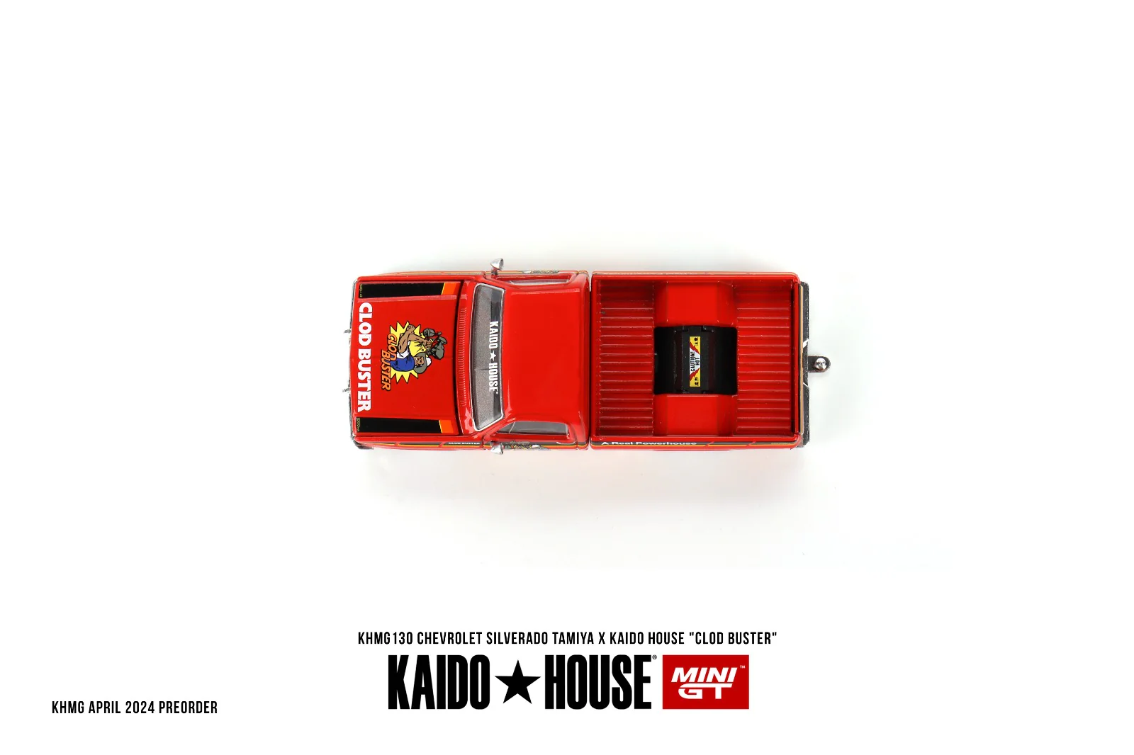 MINI GT x Kaido House 1/64 CHEVROLET SILVERADO TAMIYA X KAIDO HOUSE “CLOD BUSTER” KHMG130 - Image 2