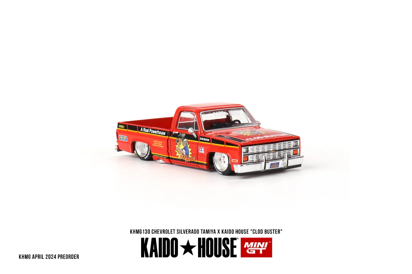 MINI GT x Kaido House 1/64 CHEVROLET SILVERADO TAMIYA X KAIDO HOUSE “CLOD BUSTER” KHMG130 - Image 4