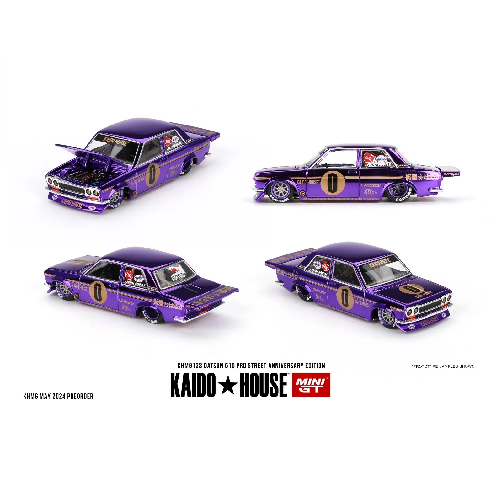 MINI GT x Kaido House 1/64 Datsun 510 Pro Street Anniversary Edition KHMG138