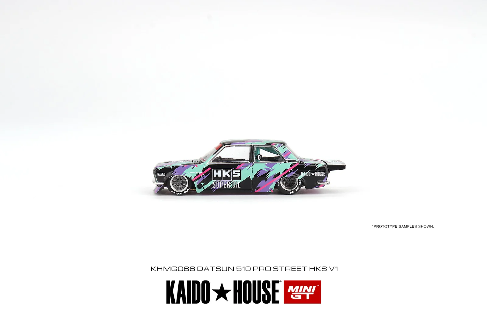 MINI GT x Kaido House 1/64 Datsun 510 Pro Street HKS V1 KHMG068 - Image 3