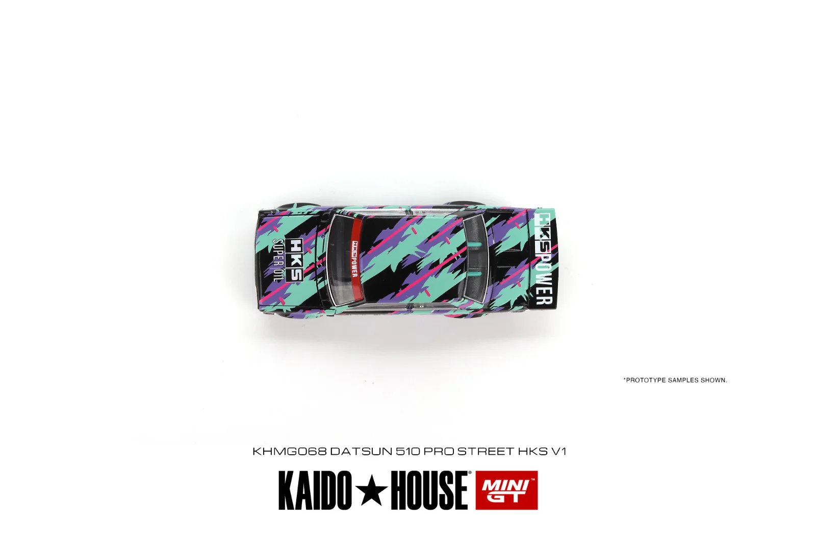 MINI GT x Kaido House 1/64 Datsun 510 Pro Street HKS V1 KHMG068 - Image 4