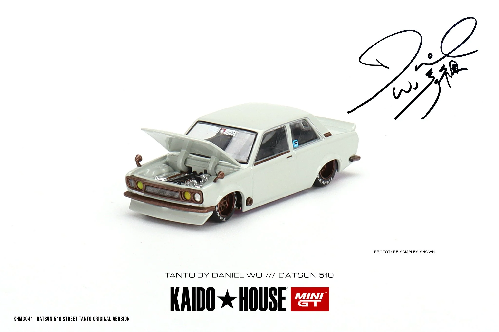 MINI GT x Kaido House 1/64 Datsun 510 Street Tanto V1 by Daniel Wu LHD KHMG041 - Image 2