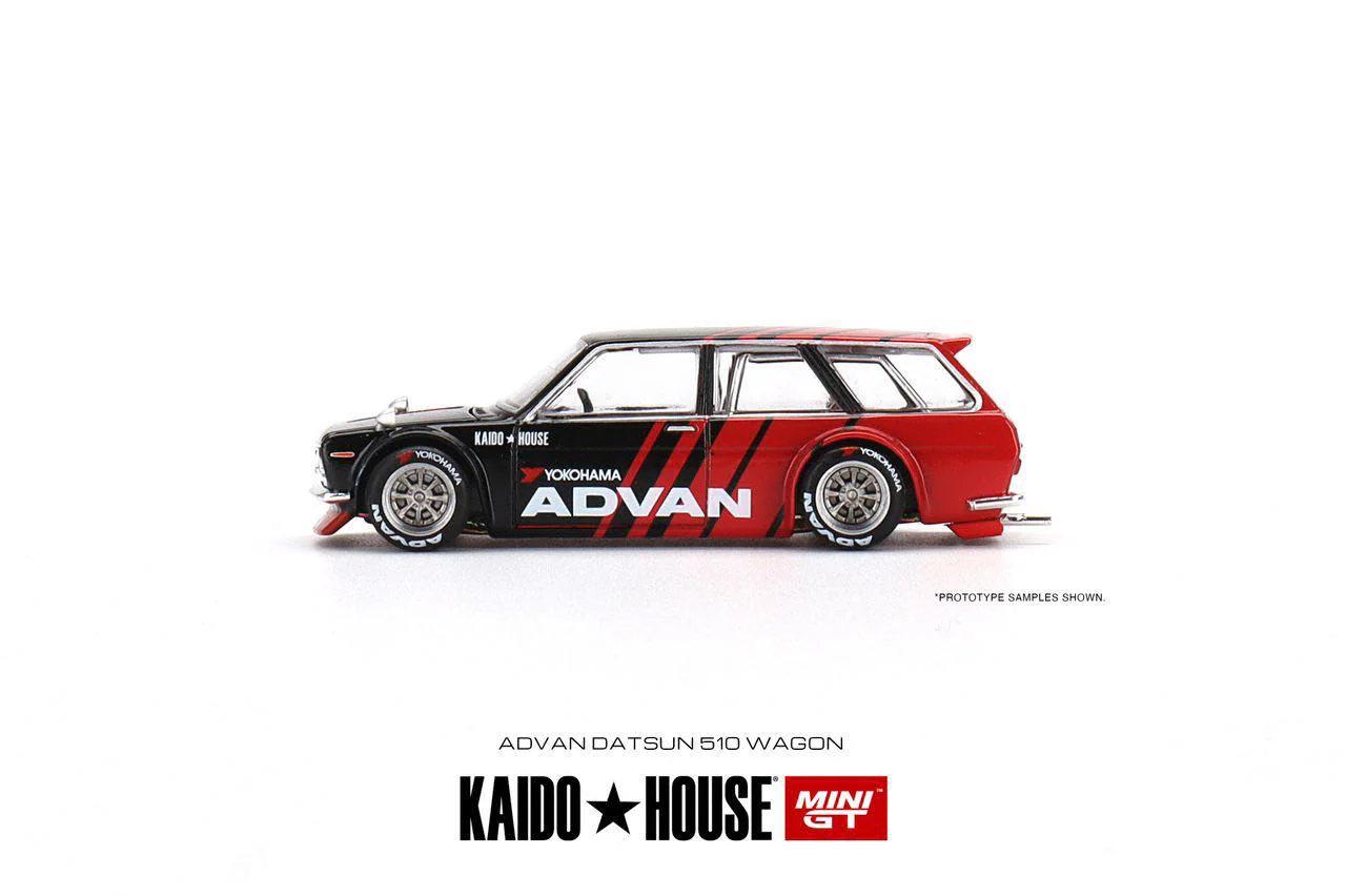 MINI GT x Kaido House 1/64 Datsun KAIDO 510 Wagon ADVAN RHD KHMG033 - Image 2