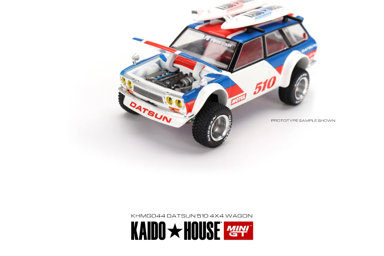 MINI GT x Kaido House 1/64 Datsun KAIDO 510 Wagon Kaido GT Surf Safari RS KHMG044 - Image 2