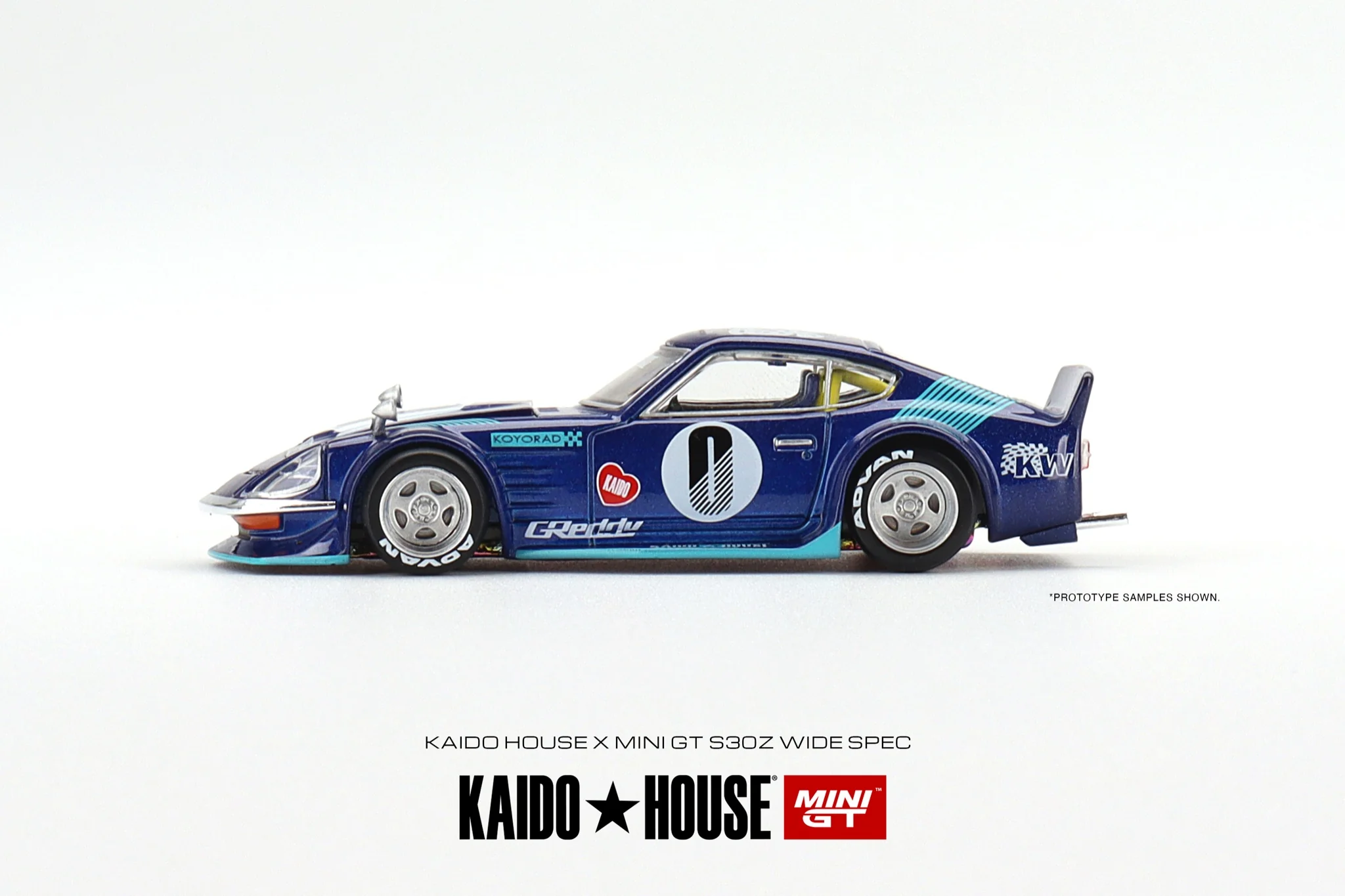 MINI GT x Kaido House 1/64 Datsun KAIDO Fairlady Z Blue RHD KHMG024 - Image 2