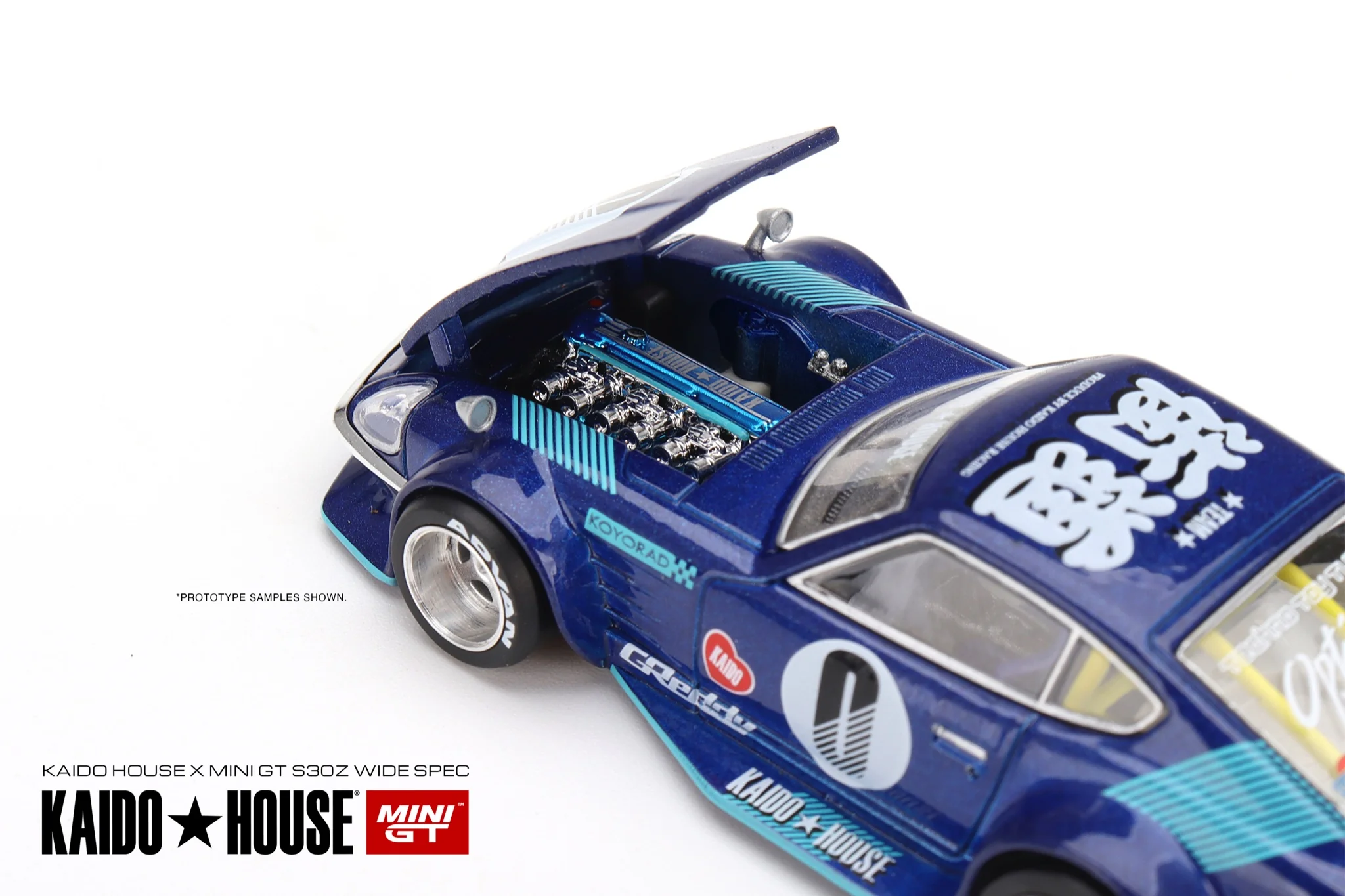 MINI GT x Kaido House 1/64 Datsun KAIDO Fairlady Z Blue RHD KHMG024 - Image 3