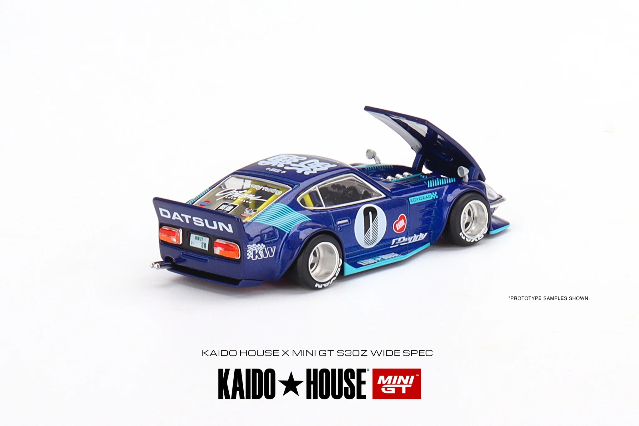 MINI GT x Kaido House 1/64 Datsun KAIDO Fairlady Z Blue RHD KHMG024 - Image 4