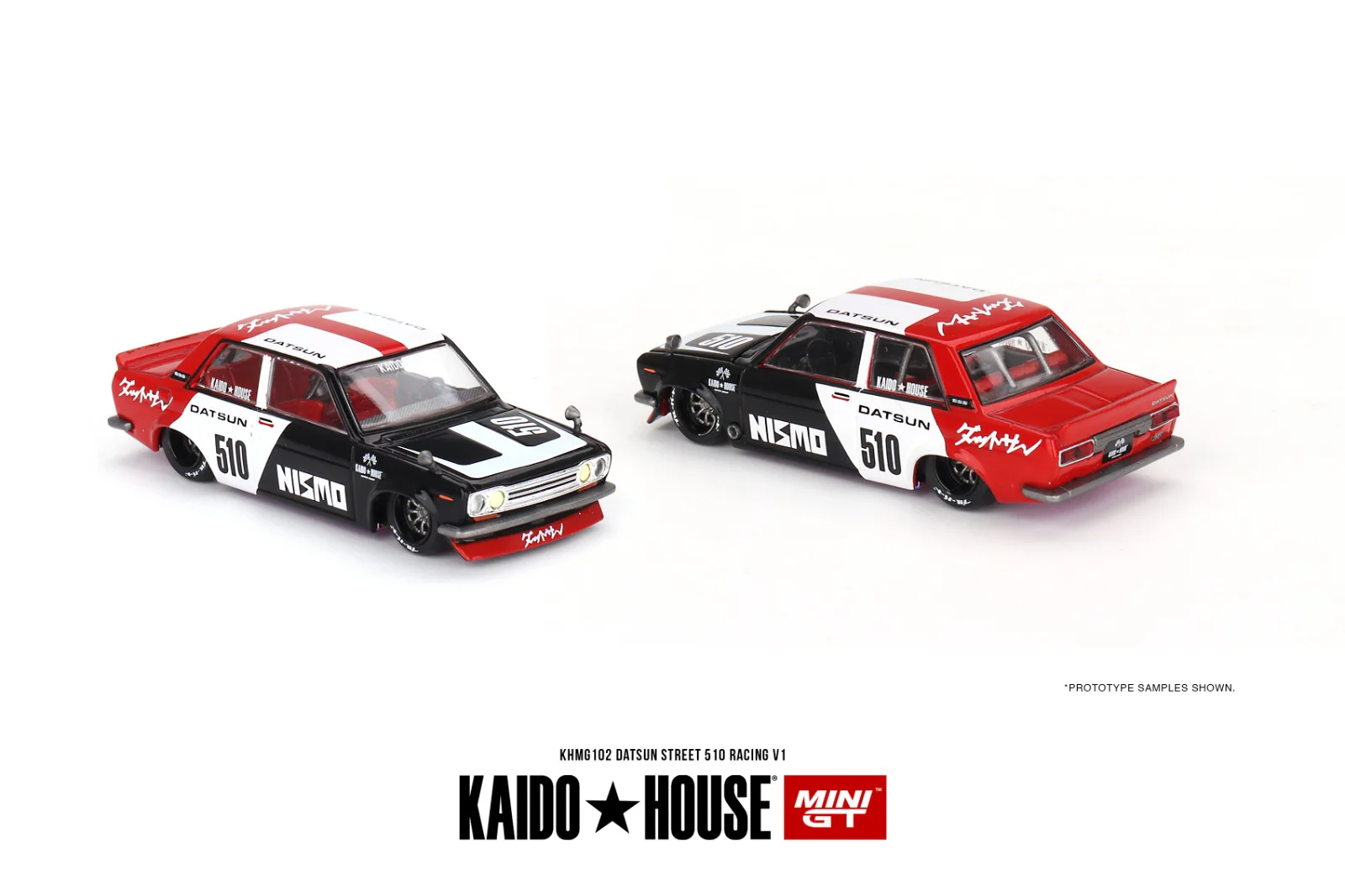 MINI GT x Kaido House 1/64 Datsun Street 510 Racing V1 KHMG102 - Image 2