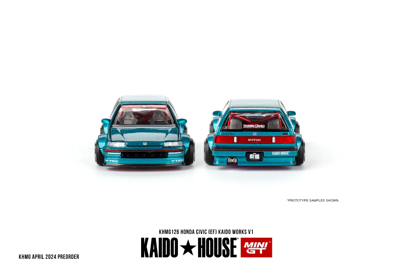 MINI GT x Kaido House 1/64 HONDA CIVIC (EF) KAIDO WORKS V1 KHMG126 - Image 3
