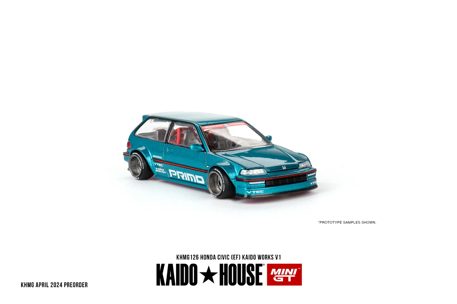 MINI GT x Kaido House 1/64 HONDA CIVIC (EF) KAIDO WORKS V1 KHMG126 - Image 5