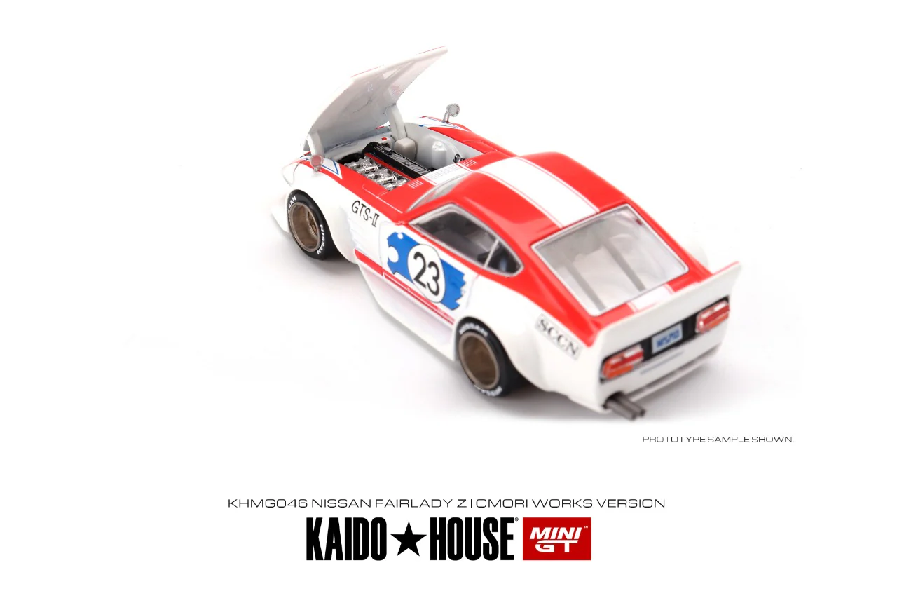 MINI GT x Kaido House 1/64 Nissan Fairlady Z Kaido GT Omori Works KHMG046 - Image 5