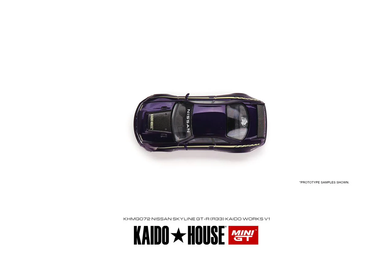 MINI GT x Kaido House 1/64 Nissan Skyline GT-R R33 Kaido Works V1 KHMG072 - Image 2