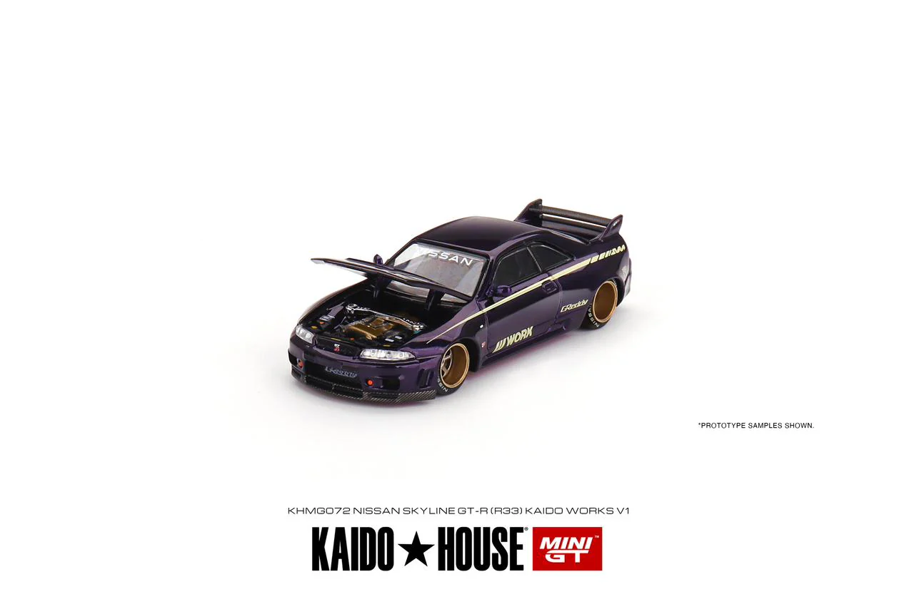 MINI GT x Kaido House 1/64 Nissan Skyline GT-R R33 Kaido Works V1 KHMG072 - Image 3