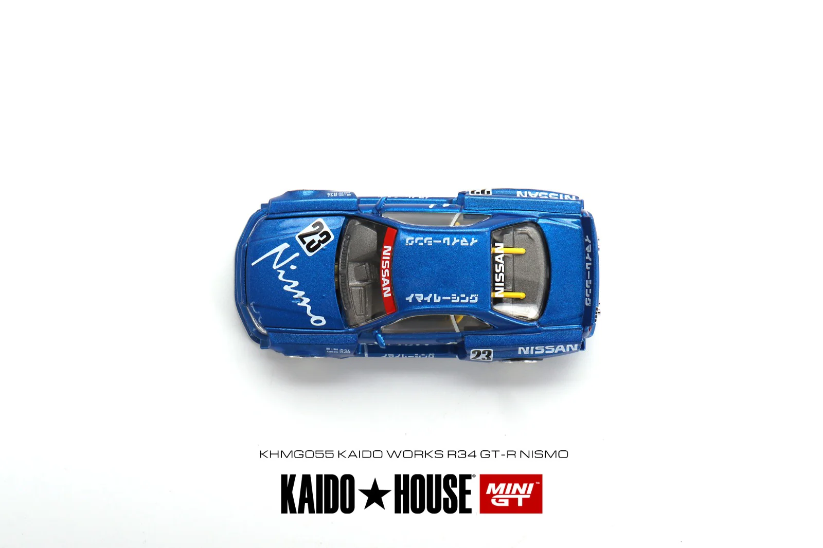 MINI GT x Kaido House 1/64 Nissan Skyline GT-R (R34) Kaido Works V3 KHMG055 - Image 4