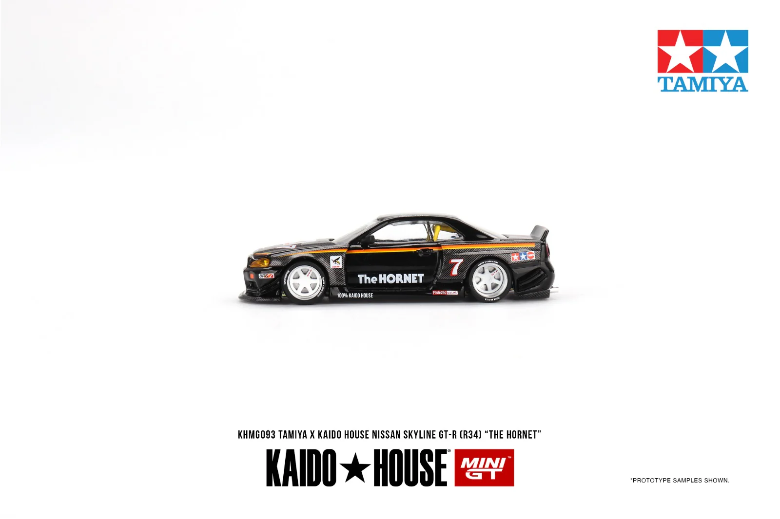 MINI GT x Kaido Nissan Skyline GT-R (R34) Kaido Works Tamiya Hornet V1 KHMG093 ** Limit ONE per customer ** - Image 2