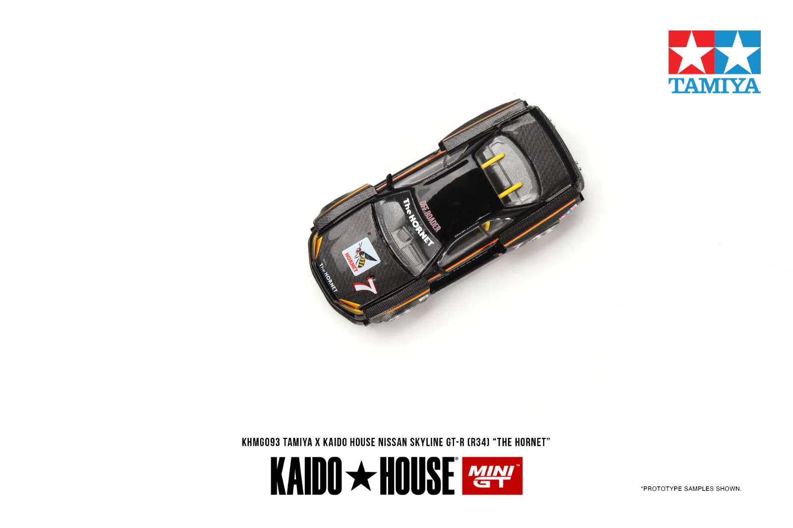 MINI GT x Kaido Nissan Skyline GT-R (R34) Kaido Works Tamiya Hornet V1 KHMG093 ** Limit ONE per customer ** - Image 3
