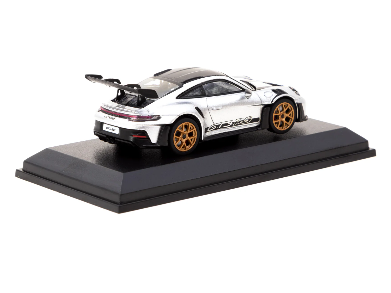 MINICHAMPS x Tarmac Works 1/64 Porsche 911 (992) GT3 RS GT Silver Metallic T64MC-005-SL - Image 2