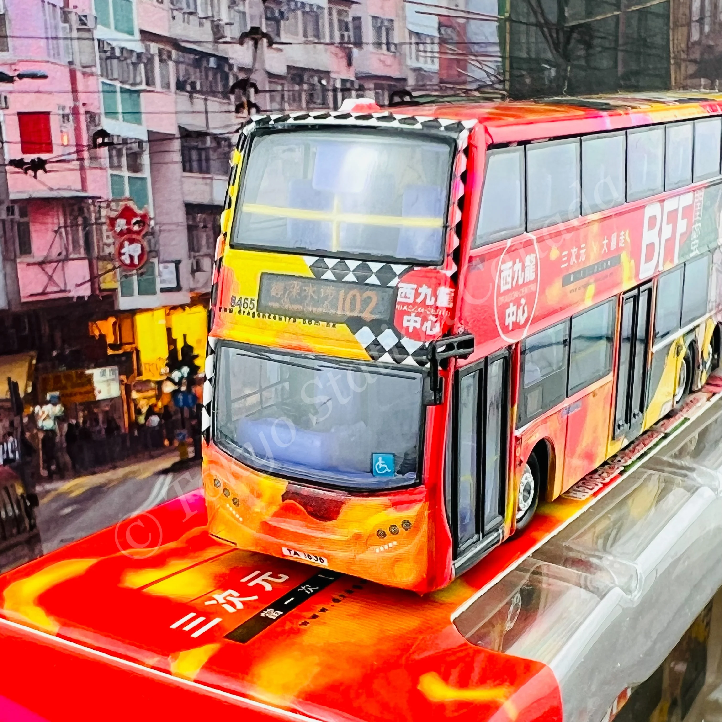Model 1 1/120 Citybus ADL ENVIRO500 MMC 12m (Dragon Centre 西九龍中心) S33601 - 8465 TA1636 @ 經深水埗 102 (閨蜜) - Image 2