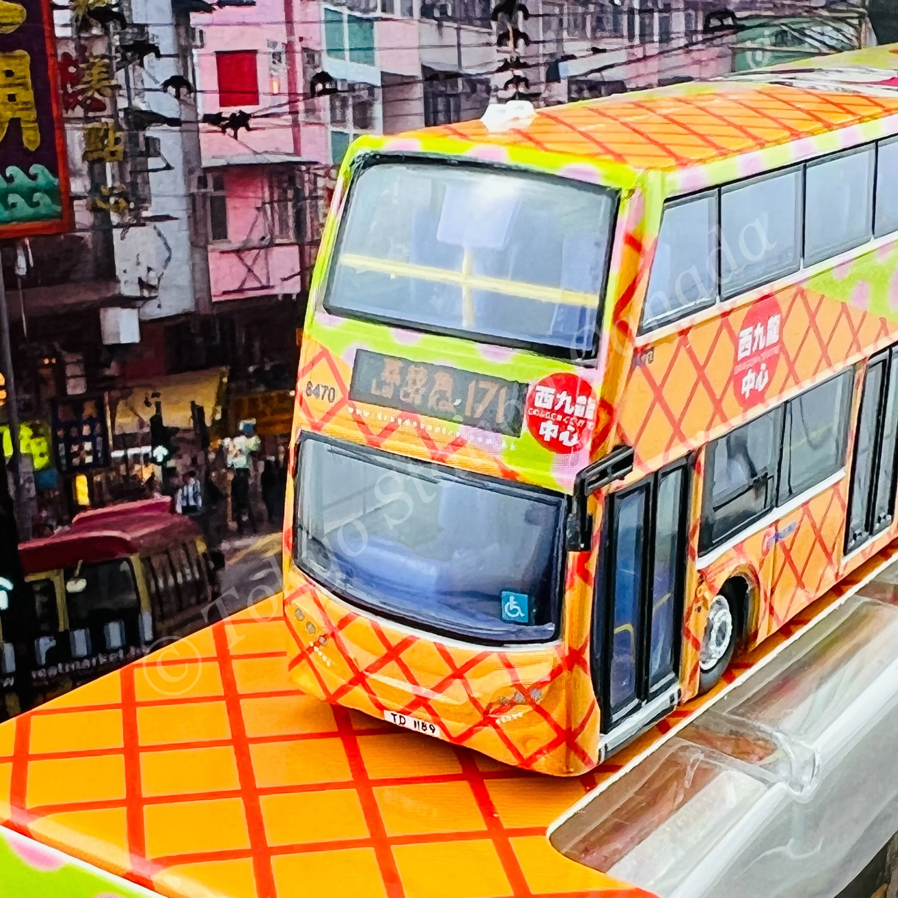 Model 1 1/120 Citybus ADL ENVIRO500 MMC 12m (Dragon Centre 西九龍中心) S33602 - 8470 TD1189 @ 荔枝角 171 (橙/黃色) - Image 2
