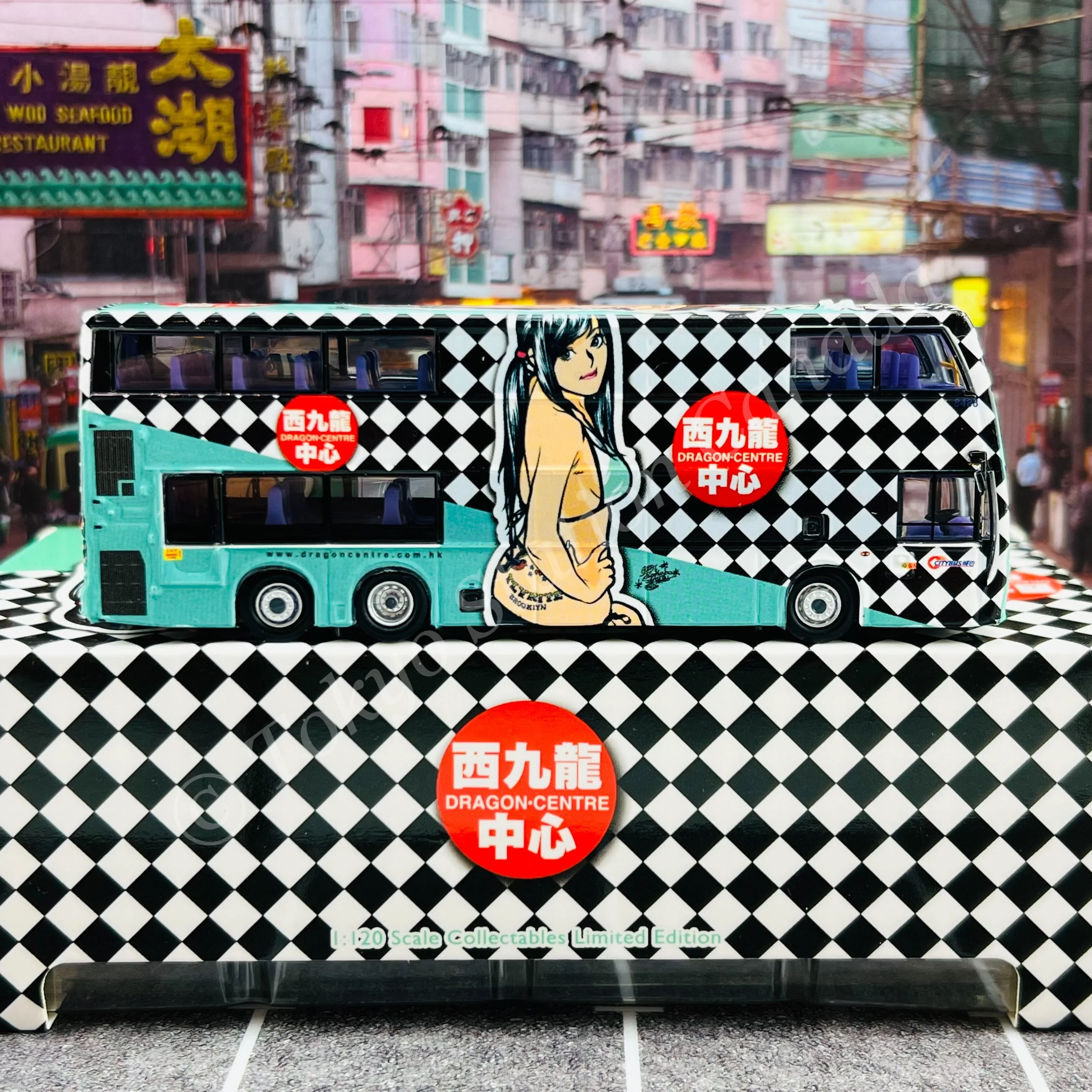 Model 1 1/120 Citybus ADL ENVIRO500 MMC 12m (Dragon Centre 西九龍中心) S33604 - 8488 TM2653 @ 深水埗 118 (綠/黑色) - Image 4