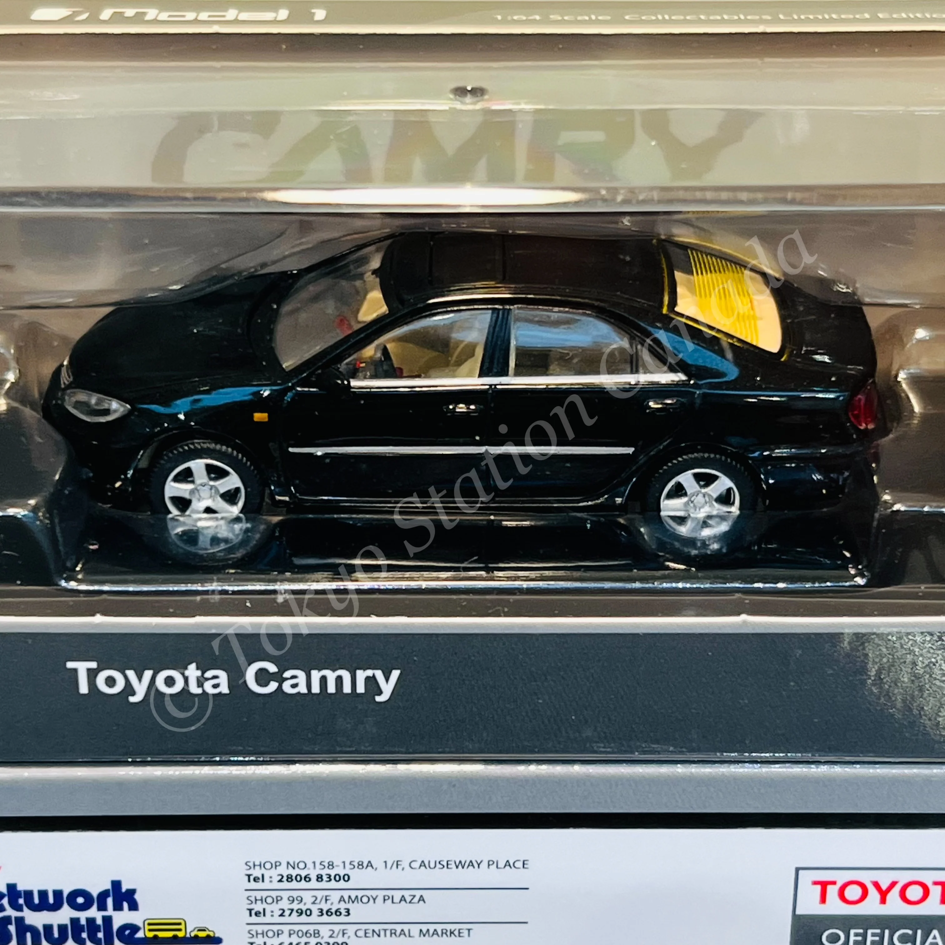 MODEL 1 1/64 Toyota Camry - Black LHD C33642 - Image 3