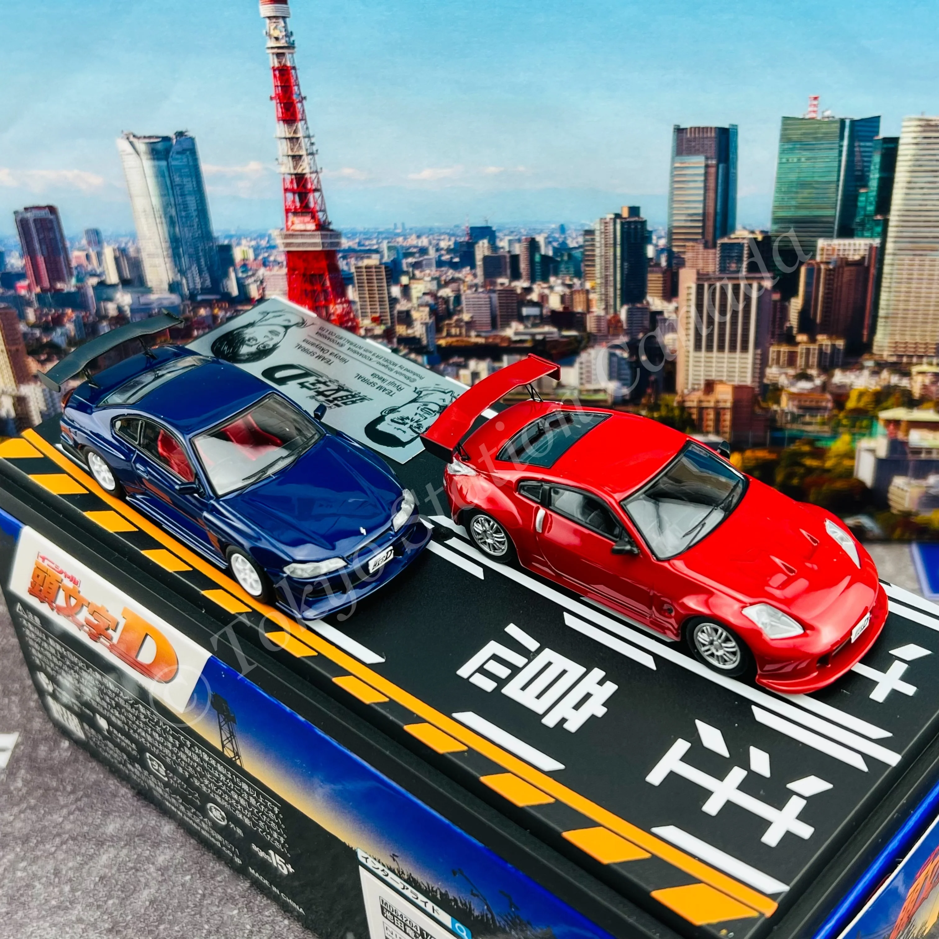MODELER'S 1/64 Initial D Set Vol.4 Ryuji Ikeda Fairlady Z (Z33) & Hiroya Okuyama Silvia (S15) MD64204 - Image 6