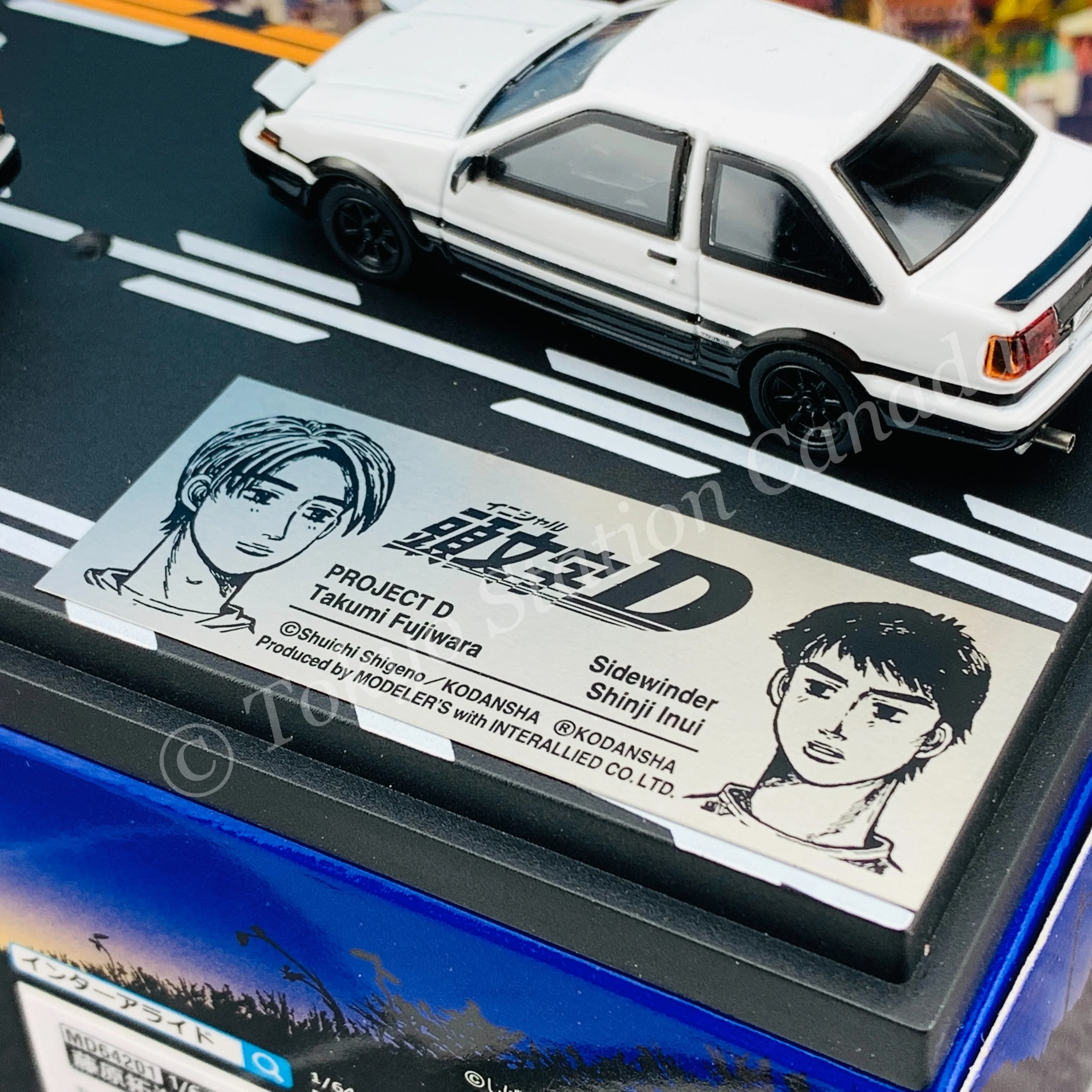 MODELER'S 1/64 Initial D Set Vol.1 Takumi Fujiwara Trueno (AE86) & Shinji Inui Trueno 2 Door (AE86) MD64201 - Image 5