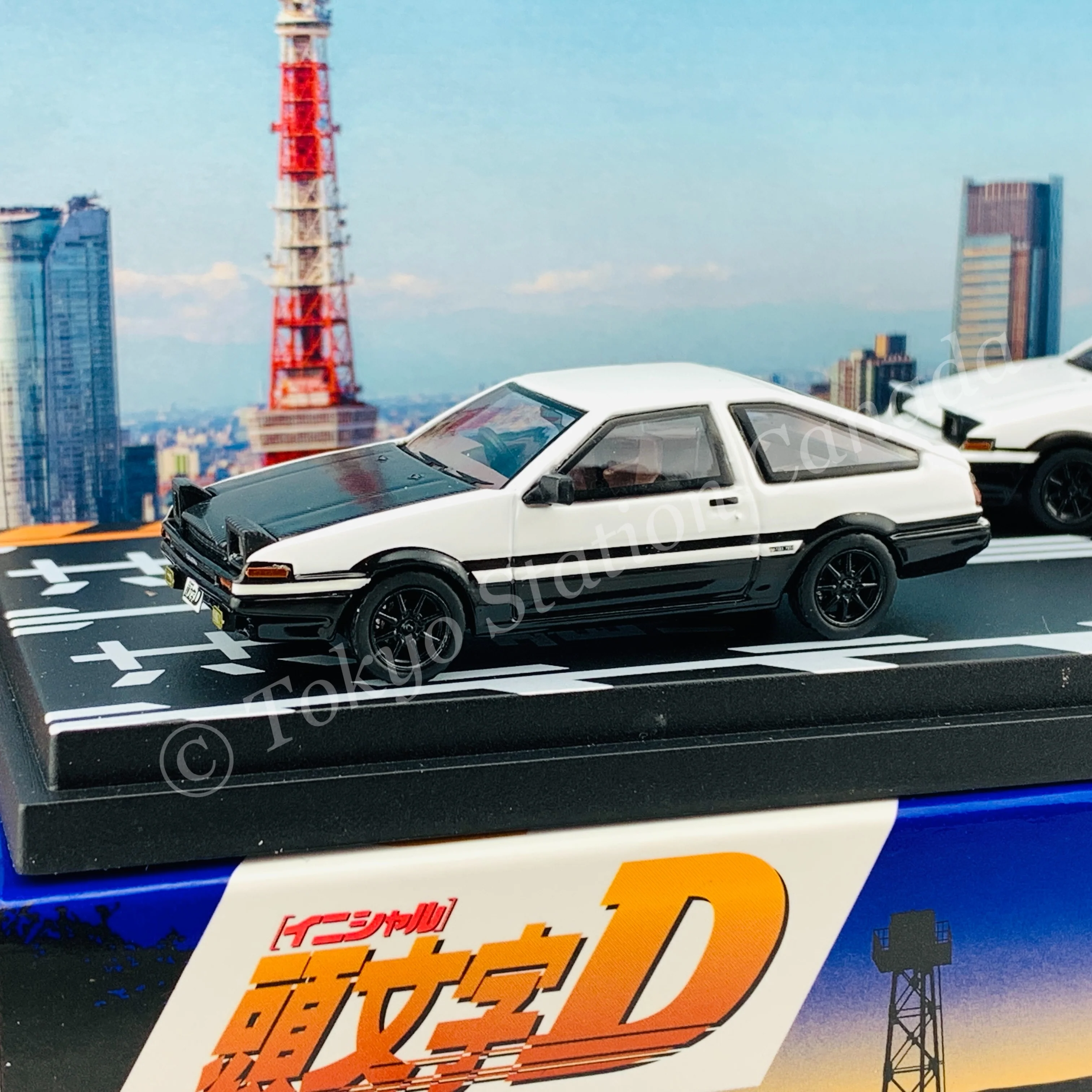 MODELER'S 1/64 Initial D Set Vol.1 Takumi Fujiwara Trueno (AE86) & Shinji Inui Trueno 2 Door (AE86) MD64201 - Image 7