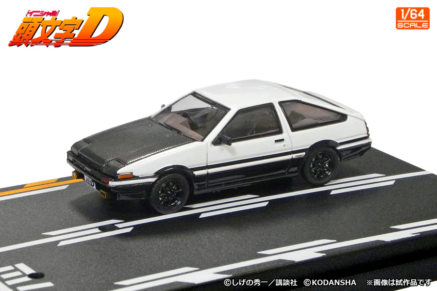 MODELER'S 1/64 Initial D Set Vol.12 Tomoyuki Tachi Todo Shokai Civic (EK9) & Takumi Fujiwara Trueno (AE86) MD64212 - Image 2