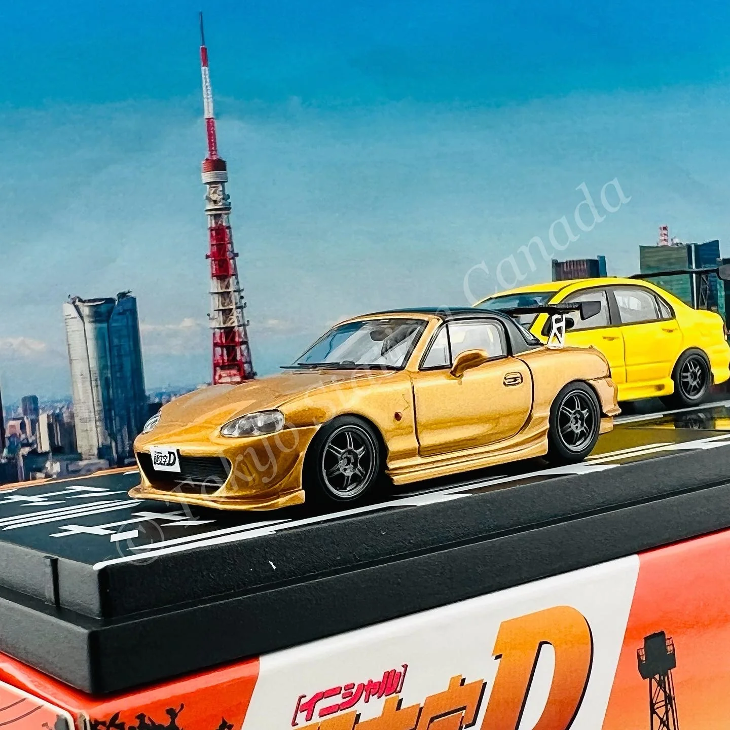 MODELER'S 1/64 Initial D Set Vol.6 Satoshi Omiya Roadster (NB8C) & Kobayakawa Lancer Evolution VII MD64206 - Image 3