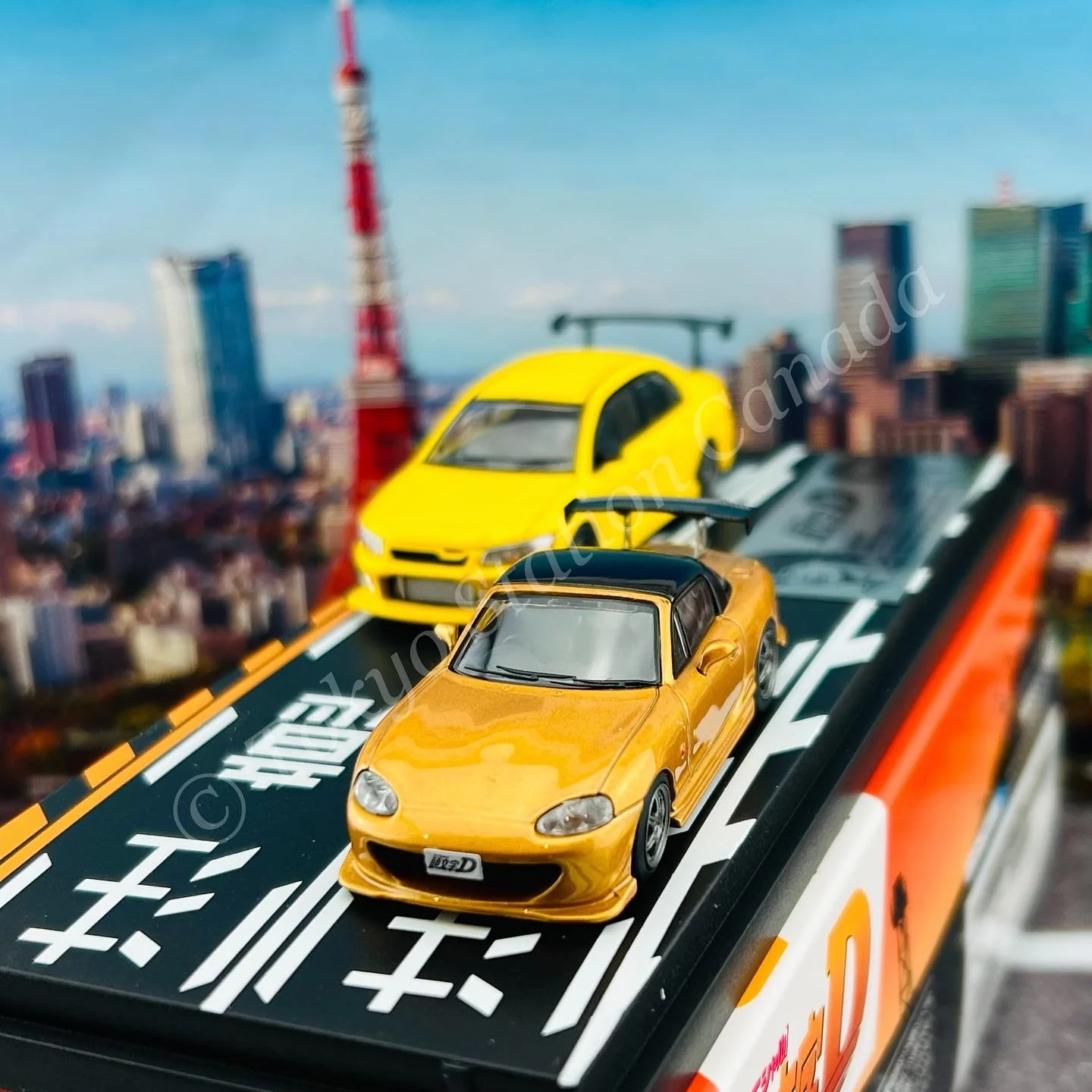 MODELER'S 1/64 Initial D Set Vol.6 Satoshi Omiya Roadster (NB8C) & Kobayakawa Lancer Evolution VII MD64206 - Image 6