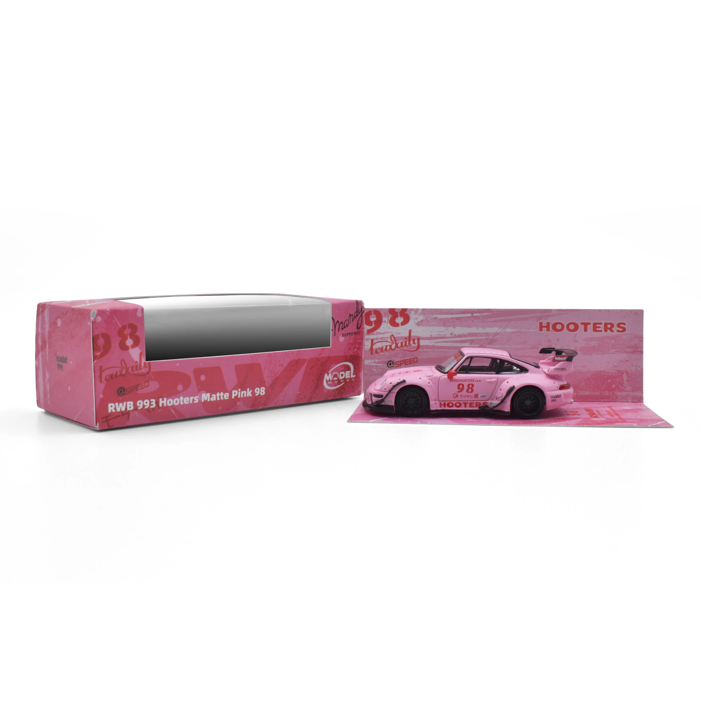 MODELMODEL 1/64 RWB 993 Hooters Matte Pink 98 MM64-RWB993-007 - Image 6