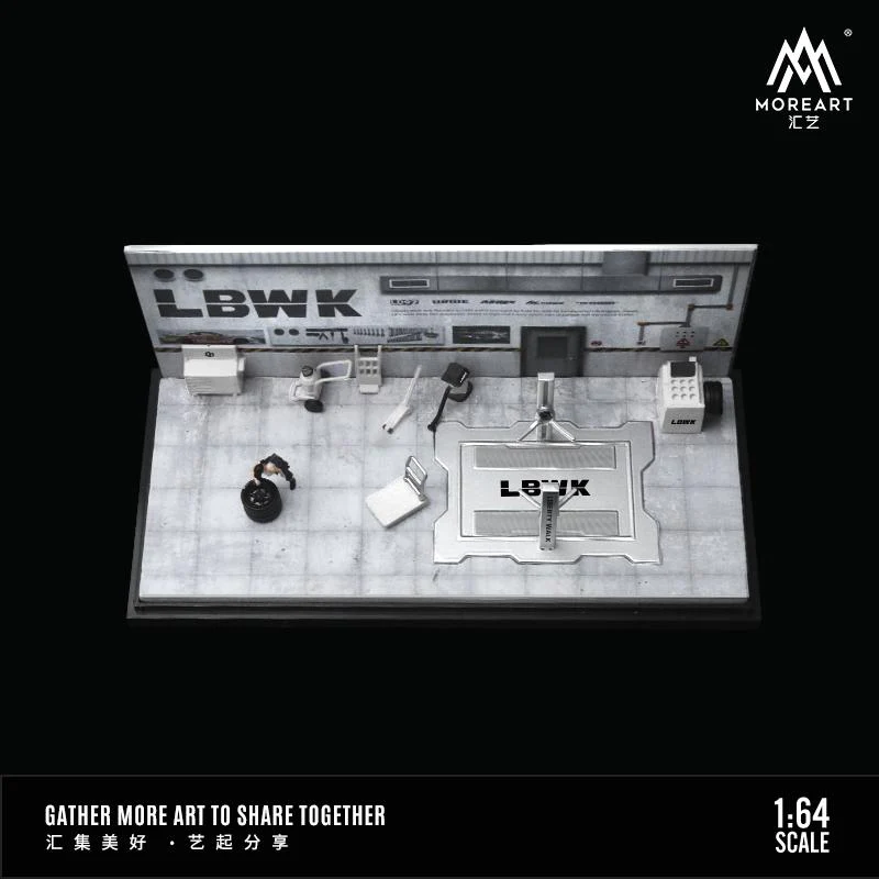 MOREART 1/64 AUTOMOBILE REPAIR WORKSHOP - LBWK - Image 2