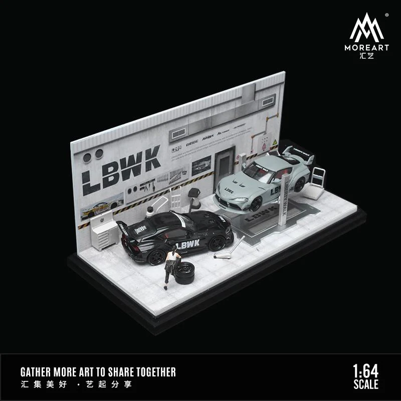 MOREART 1/64 AUTOMOBILE REPAIR WORKSHOP - LBWK - Image 3