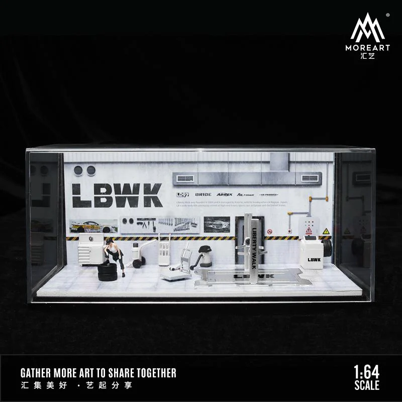 MOREART 1/64 AUTOMOBILE REPAIR WORKSHOP - LBWK - Image 4