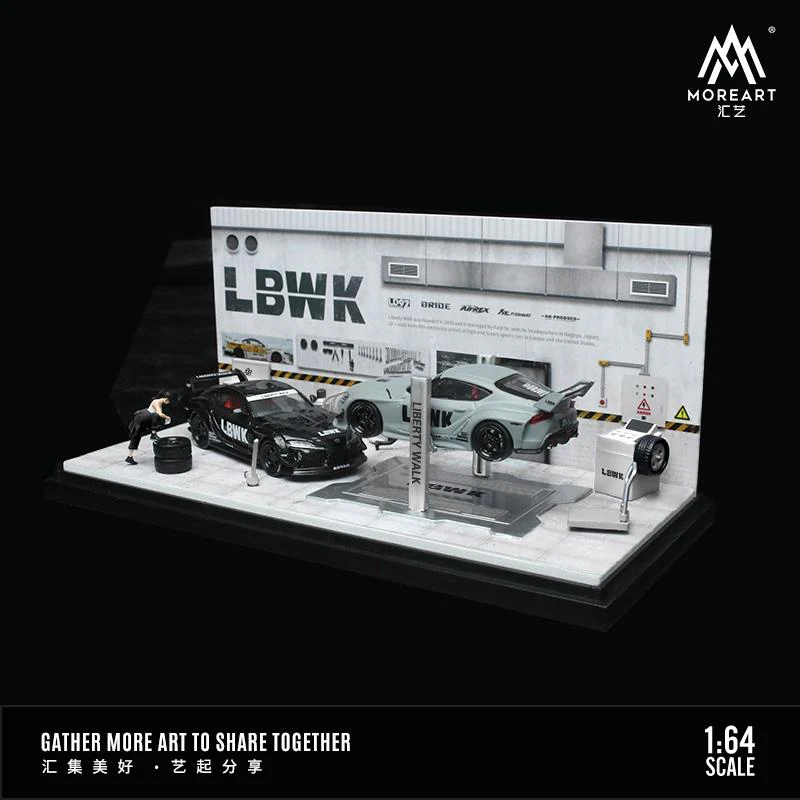 MOREART 1/64 AUTOMOBILE REPAIR WORKSHOP - LBWK - Image 5