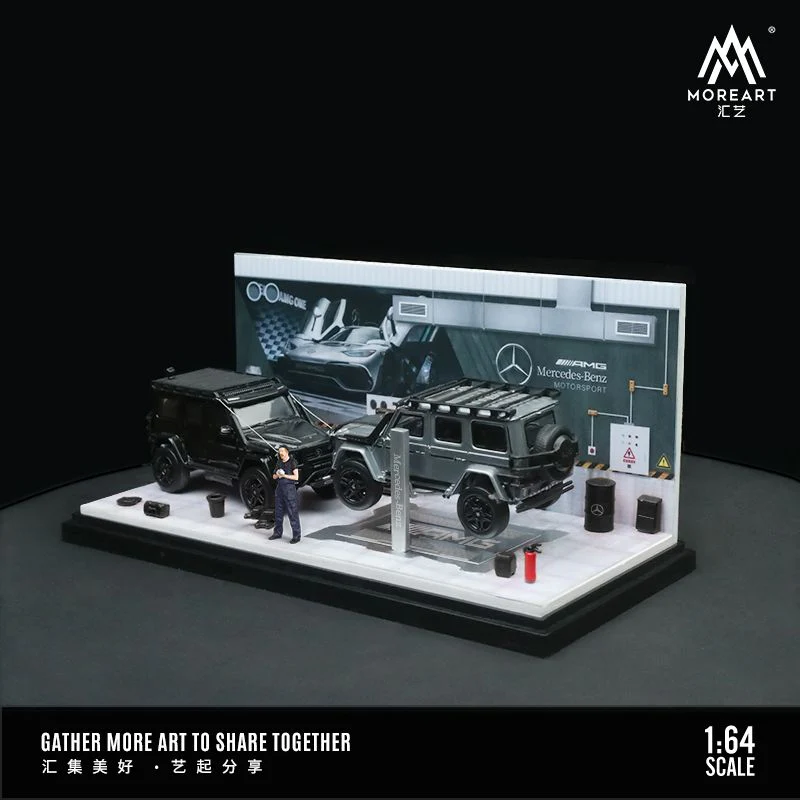 MOREART 1/64 AUTOMOBILE REPAIR WORKSHOP - Mercedes-Benz MO901206 - Image 2